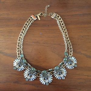 Lane Bryant Green Crystal Statement Necklace